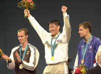 김영호, 시드니올림픽 남자 펜싱경기 사상 첫 금메달